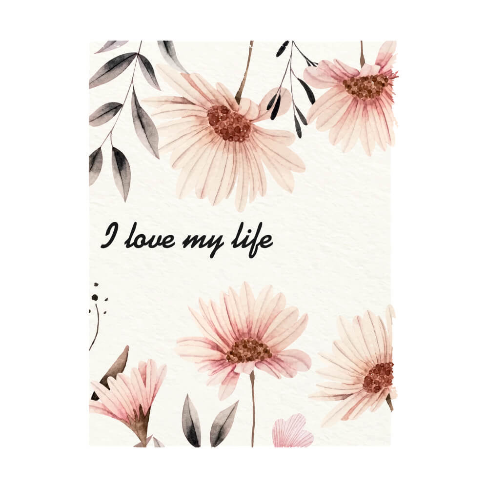 Caiet tip bullet journal "I love my life"